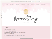 Tablet Screenshot of namastshay.com